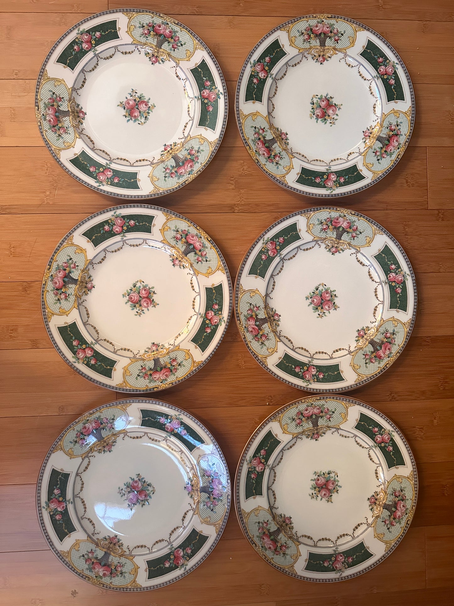 Vtg Royal Worcester  China Dorchester Dinner Plates Set Of 6 England