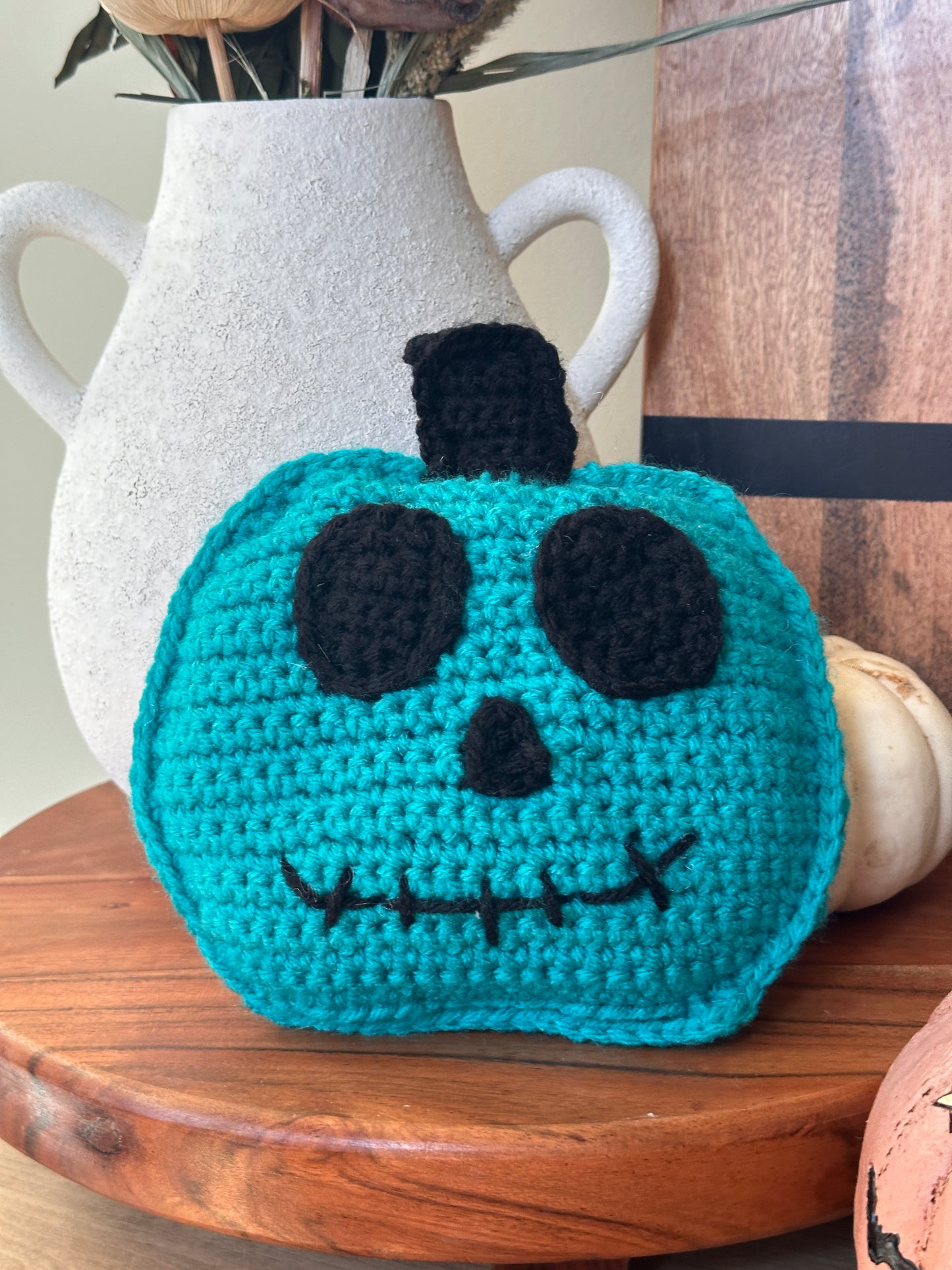 Crochet Jack-o'-Lantern - Halloween Decor