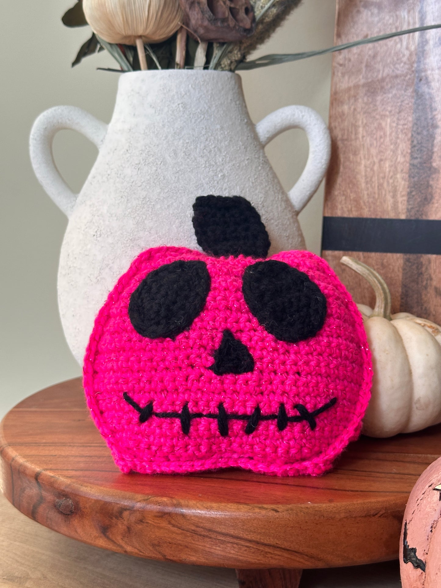 Crochet Jack-o'-Lantern - Halloween Decor