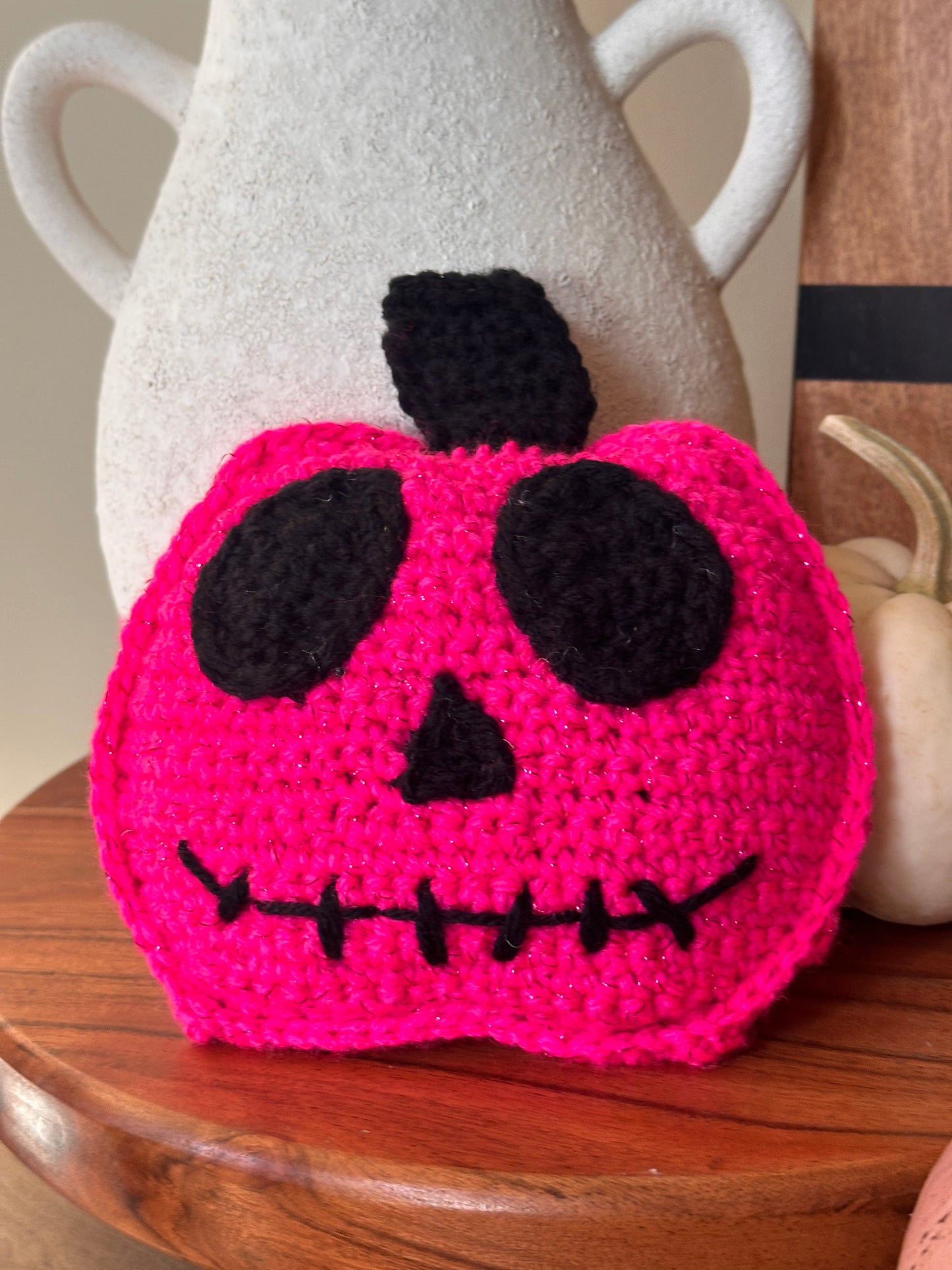 Crochet Jack-o'-Lantern - Halloween Decor